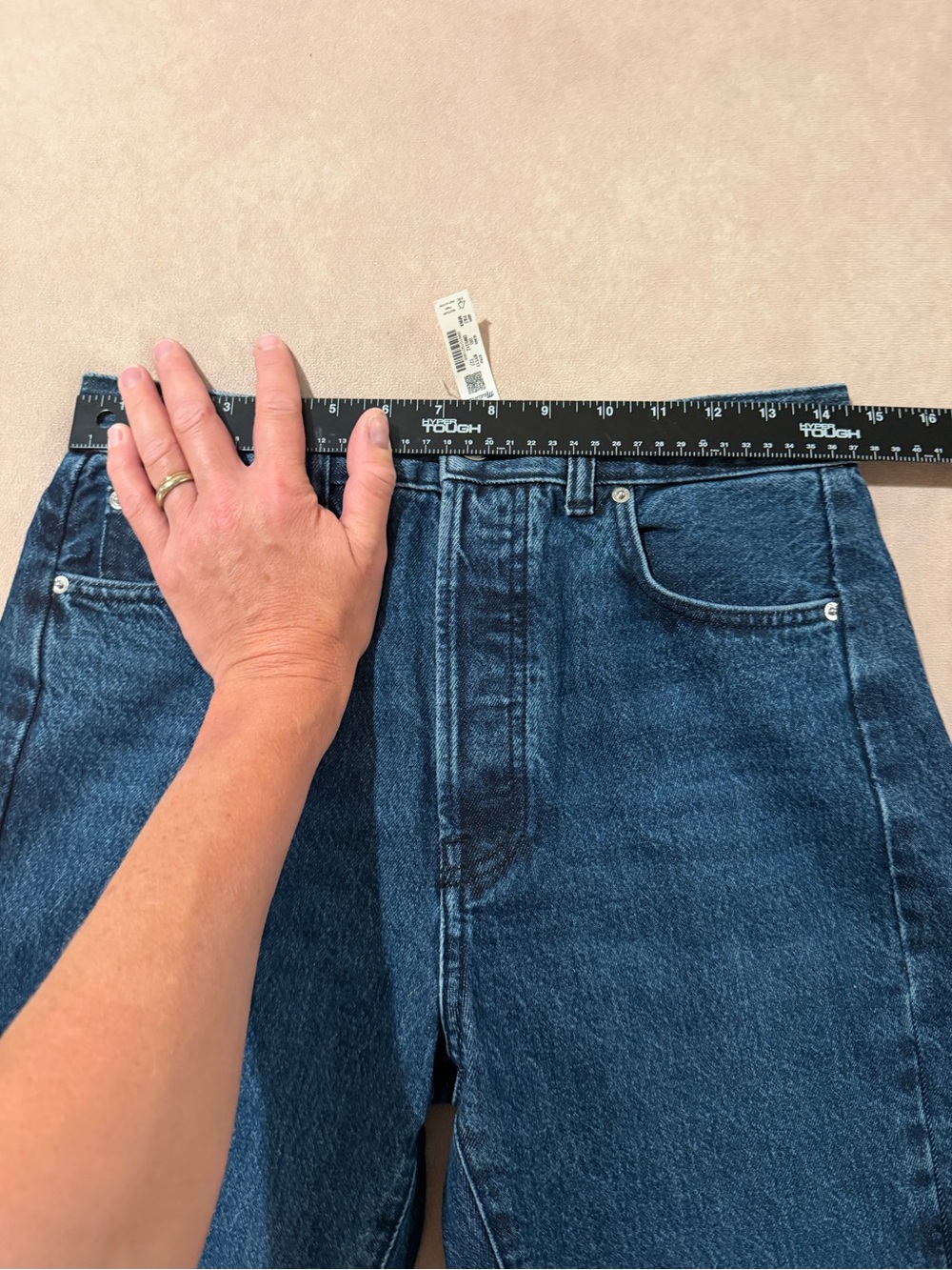 Madewell Tall Pieced Barrel-Leg Jeans • size 27 Tall • NWT • NY517 - Picture 4 of 11